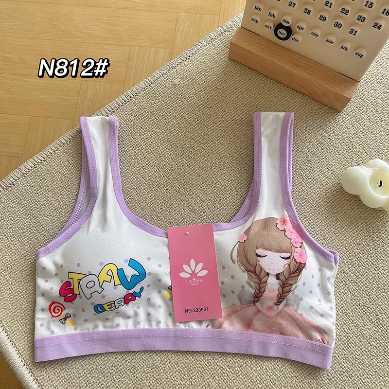 ชุดชั้นในเด็กอายุ ชุดชั้นในเด็กผู้หญิงบราฟองน้ำผ้านิ่มใส่สบาย 8-16 ปีรอบอก 20-34 นิ้ว sport bras NO.N812 - รูปที่ 5