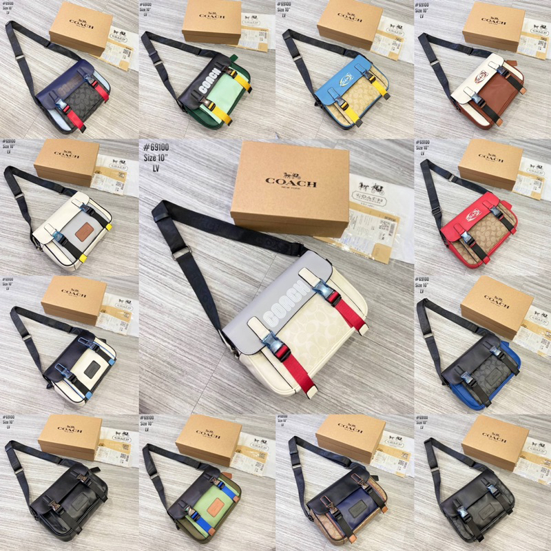 ใหม่c.C กระเป๋าสะพายข้างขนาด10นิ้ว สินค้าสวยตรงปกพร้อมส่ง 13สี อุปกรณ์ครบกล่องถุงผ้าใบเสร็จ