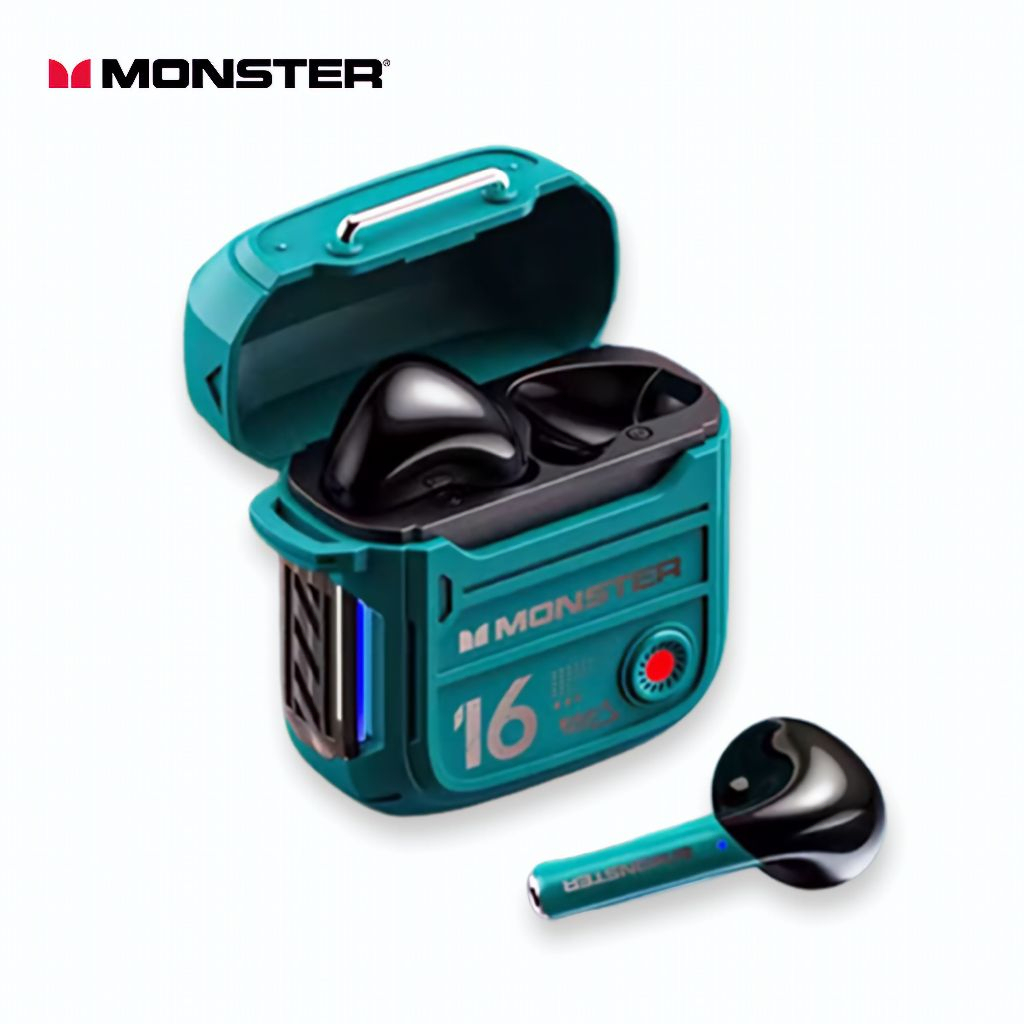 Monster XKT16 หูฟังไร้สายบลูทูธสำหรับเล่นเกม อินเอียร์  HIFI ความทนทานสูง บลูทูธ5.3 ตัดเสียงรบกวนดี