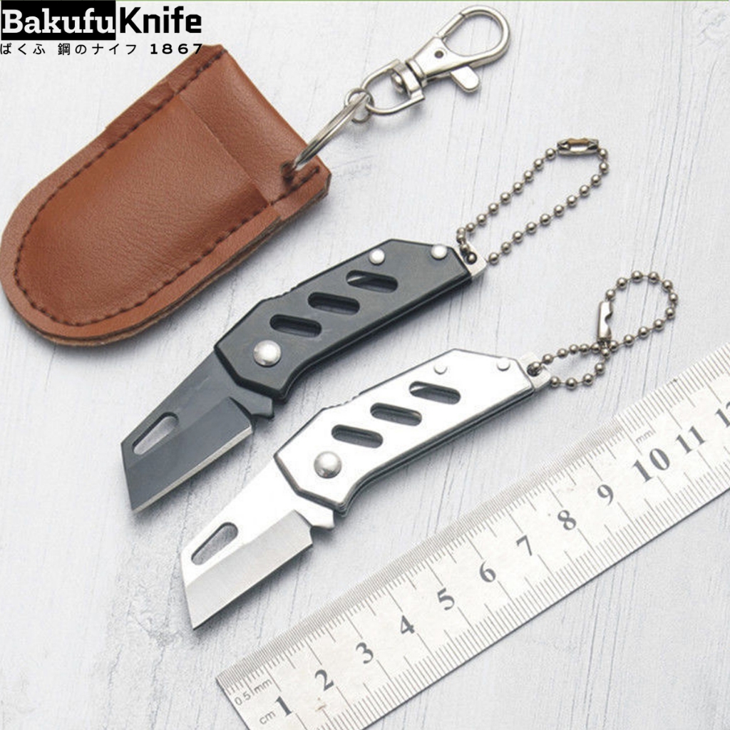มีดพวงกุญแจ มีดพับพกพา ขนานเล็ก   มีดแกะกล่อง มีดอเนกประสงค์ CK-BKPL