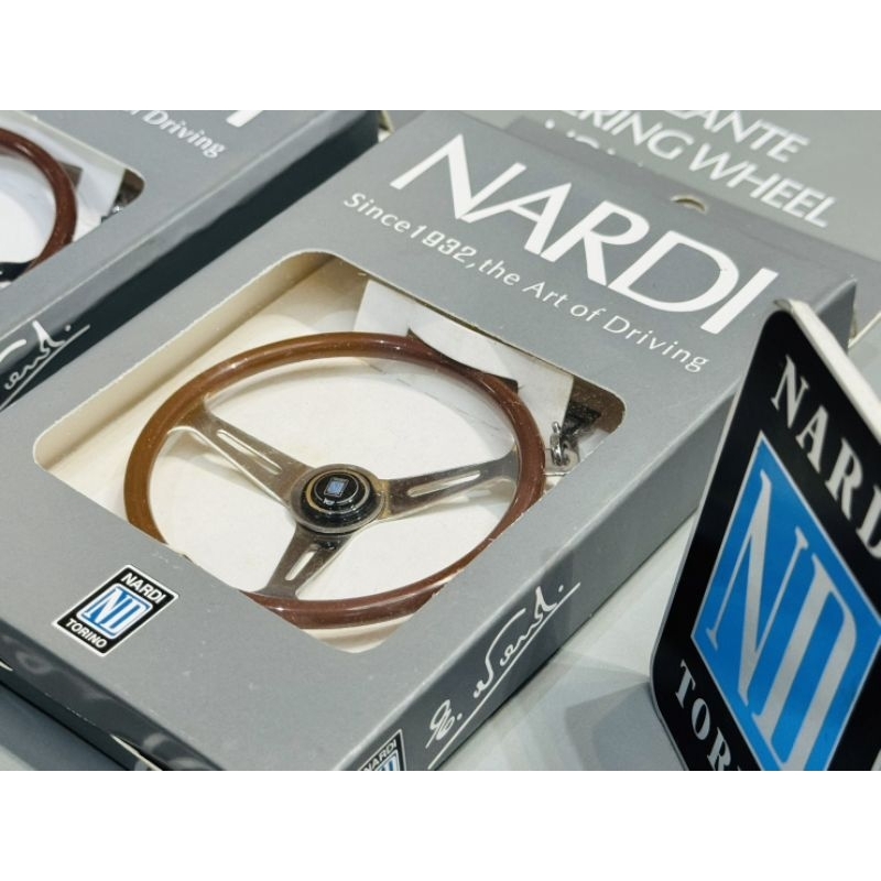 พวงกุญแจพวงมาลัยไม้ NARDI สวยสุดคลาสสิก KEYRING KEYCHAIN พวงกุญแจ นาร์ดี้ ทรง พวงมาลัย classic งานดีคุณภาพ