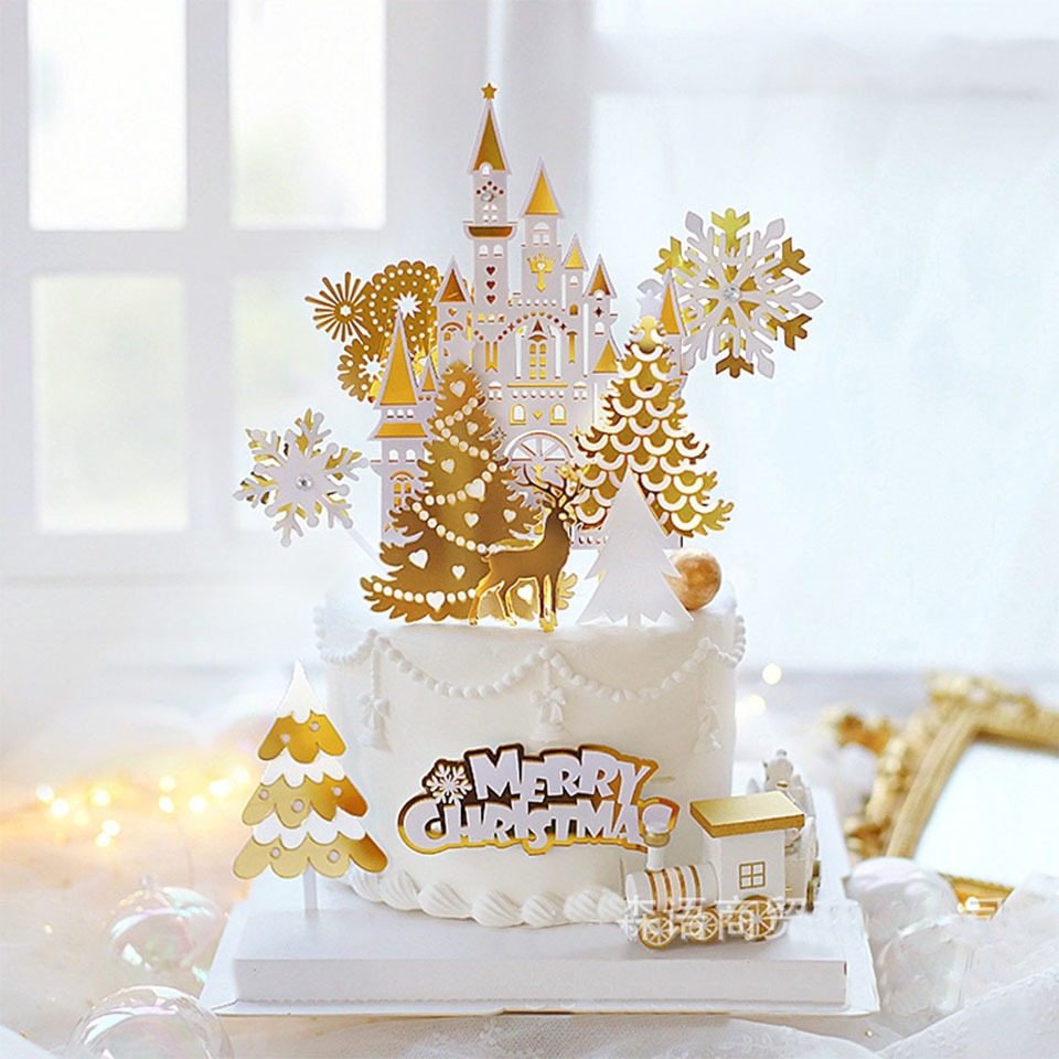 วันคริสต์มาส Merry Christmas ตุ๊กตาหิมะ ซานต้า แต่งเค้ก 2484 1719 2485 2486 2487 2488 2489 2490 2491 027 1150