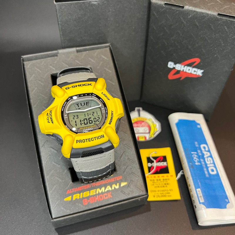 G SHOCK CASIO Casio Watch DW 9100YJ RISEMAN MEN IN YELLOW Men in Yellow Gray D