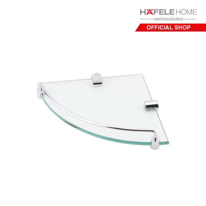 HAFELE ชั้นวางของแบบกระจกแบบเข้ามุม 1 ชั้น รุ่น RENOIR - 499.98.002