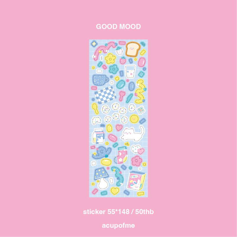 good mood sticker สติกเกอร์ไดคัท