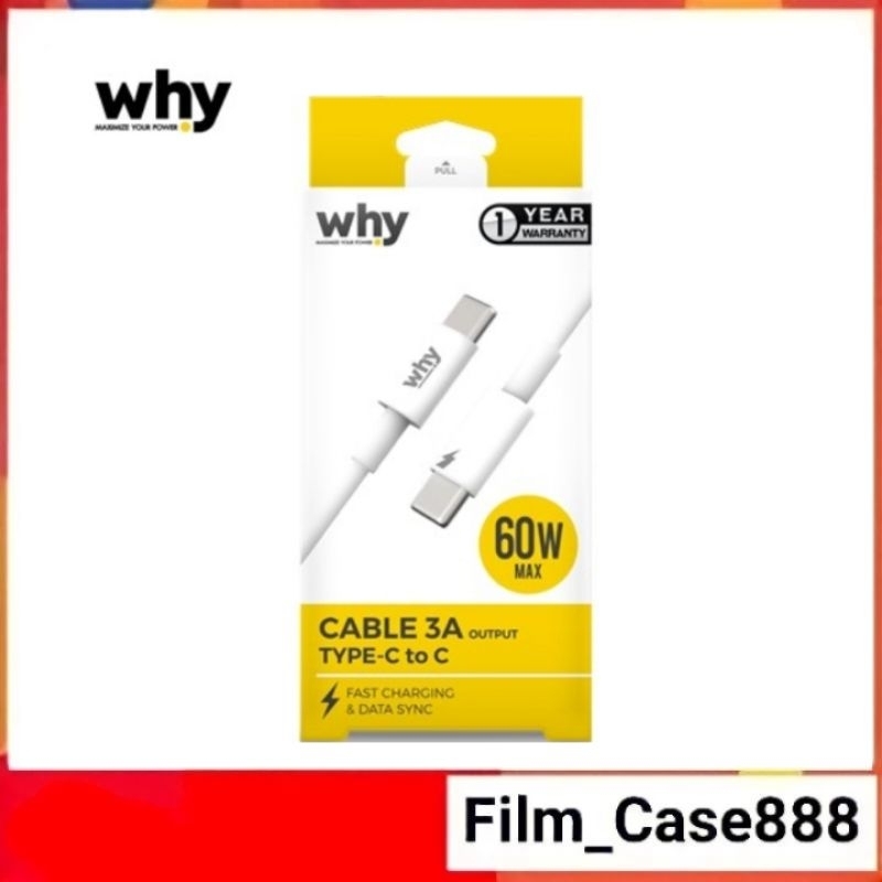 Why สายชาร์จ Eta C to C (3A) สูงสุด 60W