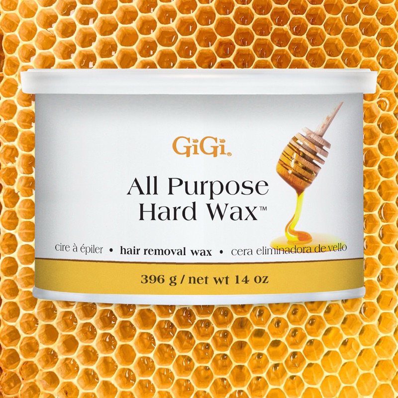 GiGi All Purpose Hard wax / จีจี้ ออล เพอร์โพส ฮาร์ด ฮันนี่แว็กซ์ / Hot Wax USA เเว็กซ์ร้อนสำหรับมืออาชีพ 14oz