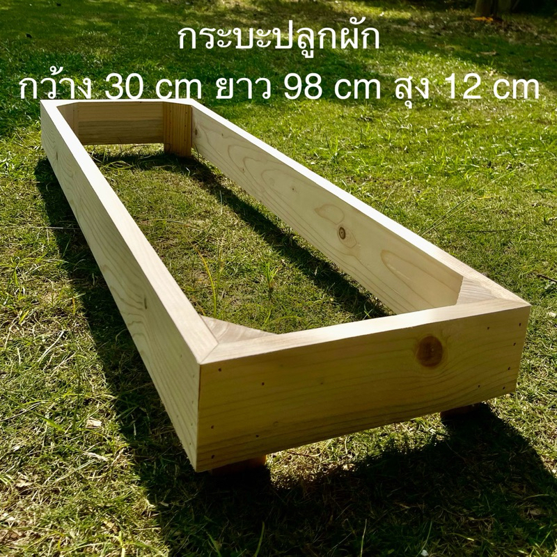 กระบะปลูกผัก กว้าง 30 cm ยาว 98 cm สุง 12 cm