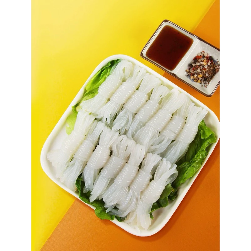 เส้นไหมบุกแฮนด์เมด หม้อไฟ ฟาสต์ฟู้ดไขมันต่ำ ไม่อ้วน โอเด้งต้มวุ้นเส้น 330g魔芋丝结