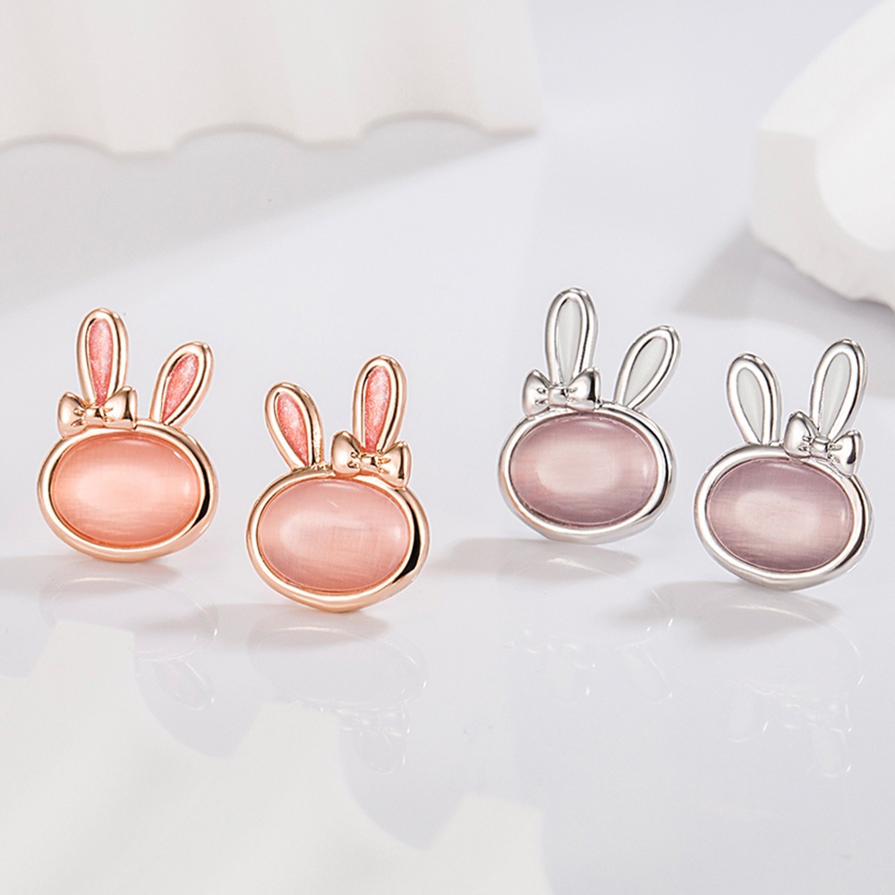 nnjew ต่างหู รุ่น Rabbit's Cute ต่างหูแฟชั่น ผู้หญิง Model กระต่าย