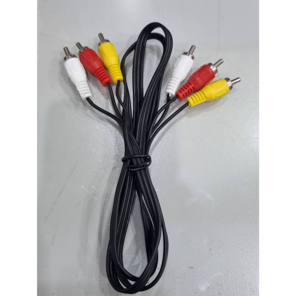 สาย AV 3ออก3 (ขาว/แดง/เหลือง) ใช้ต่อสัญญาณภาพเเละเสียง