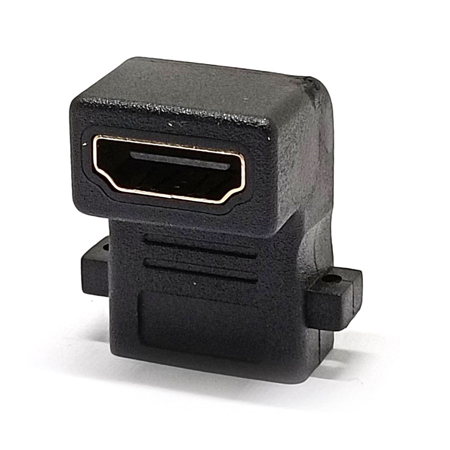 HDMI Adapter Right Angle 90 Degree HDMI female to female F/F Extension Connector Converter for HDMI Panel WALL HDTV