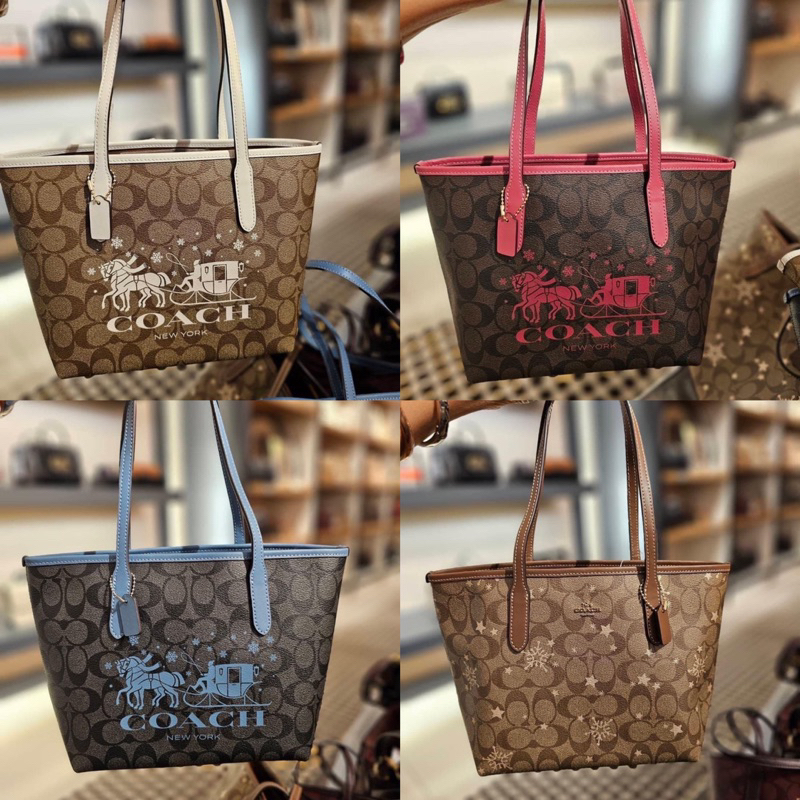 Coach Mini City Tote ✅โทสมินิ รุ่นใหม่ล่าสุด