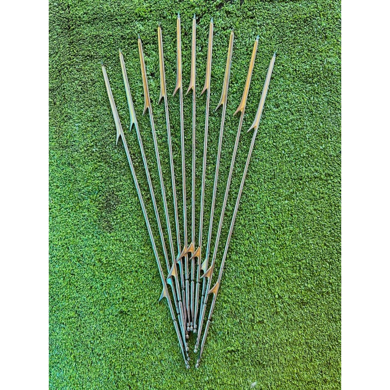 อุปกรณ์หาปลาพอก10cm4มิลยาว40 ล็อกล่างและบน ผูกเชือก2 ระบบหน้าไก และตูด