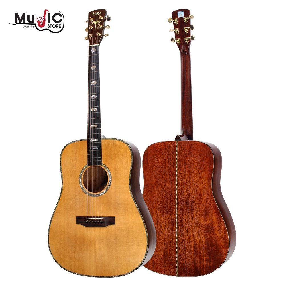 กีต้าร์โปร่ง SAGA SL8 Acoustic Guitar ( All Solid )