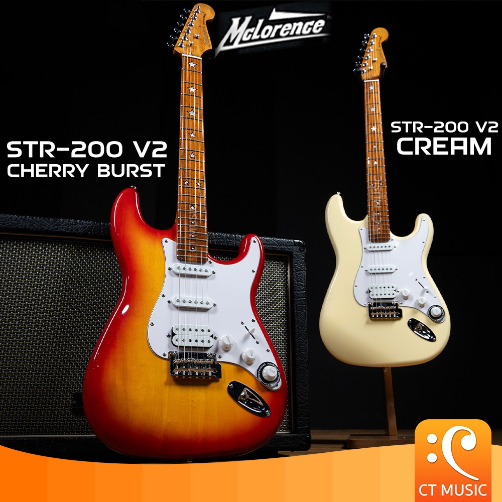 Mclorence STR-200 V2 Electric Guitar กีตาร์ไฟฟ้า กีต้าร์ไฟฟ้า กีตาร์ กีต้าร์ STR200 STR 200 V 2