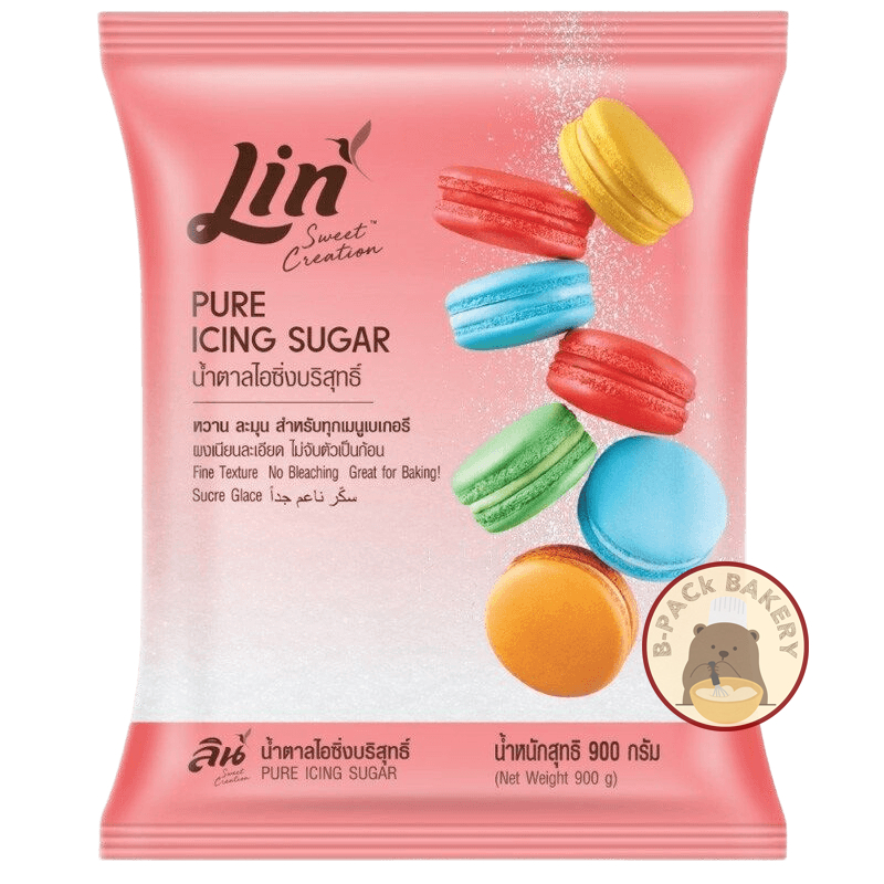 ลิน น้ำตาลไอซิ่ง บริสุทธิ์ / LIN Pure Icing Sugar / 900g