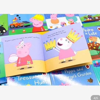 พร้อมส่งจ Peppa Pig Box Set 50 เล่ม Peppa Pig ฝึกอ่านภาษาอังกฤษ สมุดหนังสือนิทาน หนังสือเด็ก หนังสือภาษาอังกฤษเด็ก