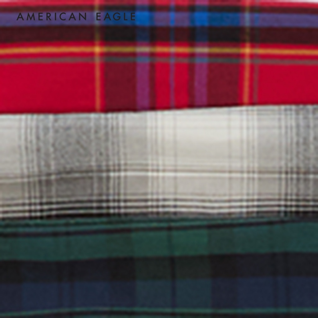 American Eagle Holiday Plaid Stretch Boxer Short 3-Pack กางเกง บ็อกเซอร์ ผู้ชาย แพ็ค3ชิ้น (NMUN 023-3906-900)