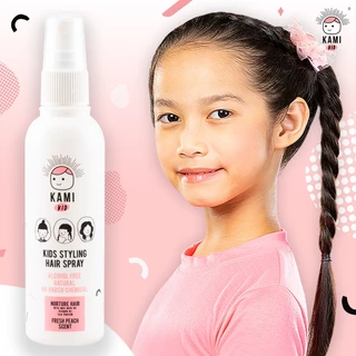 KAMI KID สเปรย์เก็บลูกผม สเปรย์แต่งผมเด็กสูตรธรรมชาติสูตรน้ำ