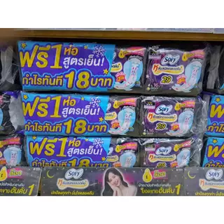 [[รุ่นแพ็ค]] Sofy ผ้าอนามัย โซฟี แบบกระชับ กลางคืน 29 ซม. 4ชิ้น (แพ็ค12ห่อ)