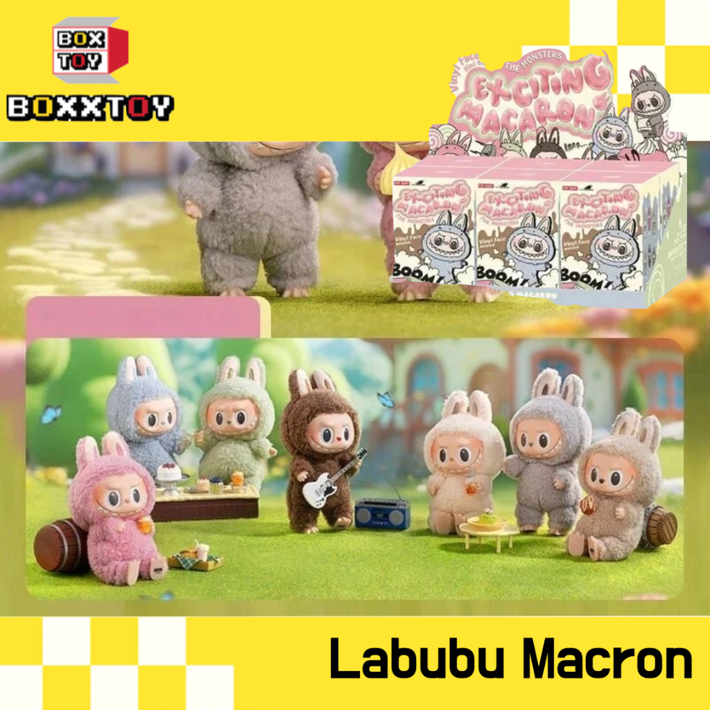 พร้อมส่ง/แบบสุ่ม🌈 Labubu Macaron  🌈  Labubu Macaron   ✨ ค่าย popmart blind boxs กล่องสุ่ม art toy