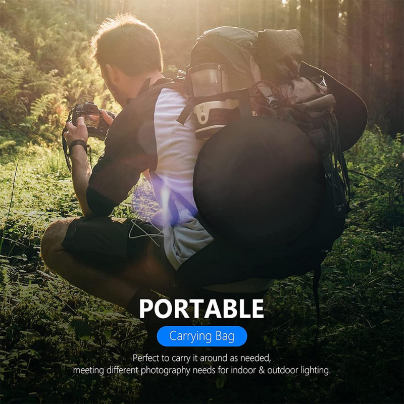 K&F แผ่นสะท้อนแสง 5 in 1 Circular Reflector Portable Foldable