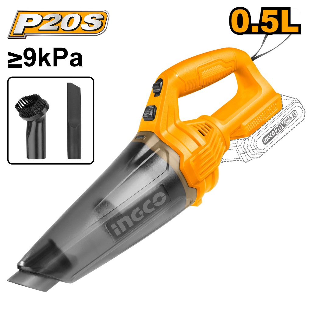 INGCO CVLI201261 เครื่องดูดฝุ่นไร้สาย 20V รุ่นใหม่ เครื่องเปล่า ไม่รวมแบตและแท่นชาร์จ รับประกันศูนย์