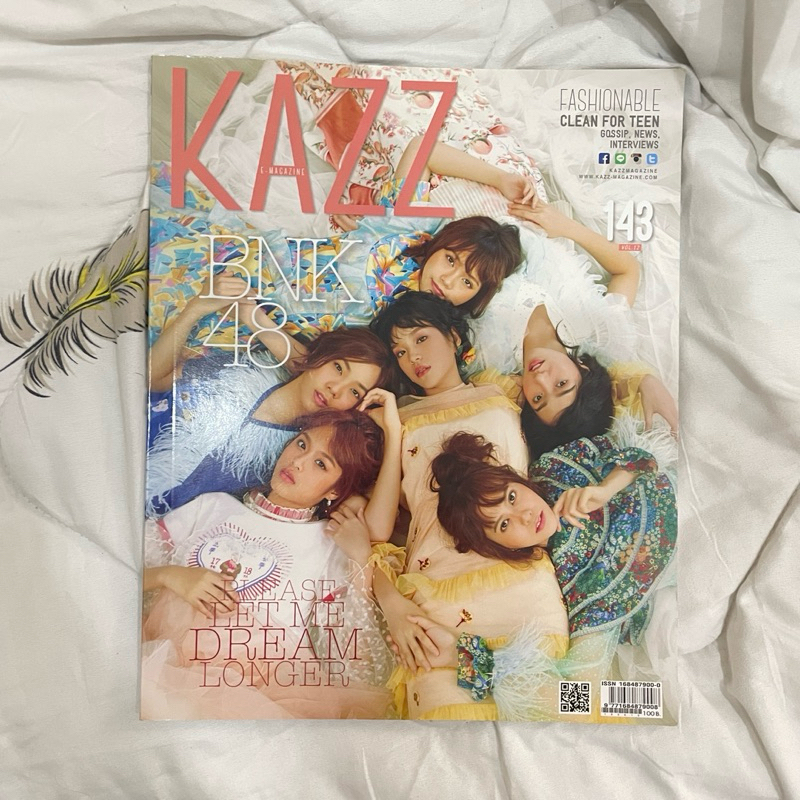 นิตยสาร KAZZ ปก BNK48 รูปภาพพร้อมบทสัมภาษณ์