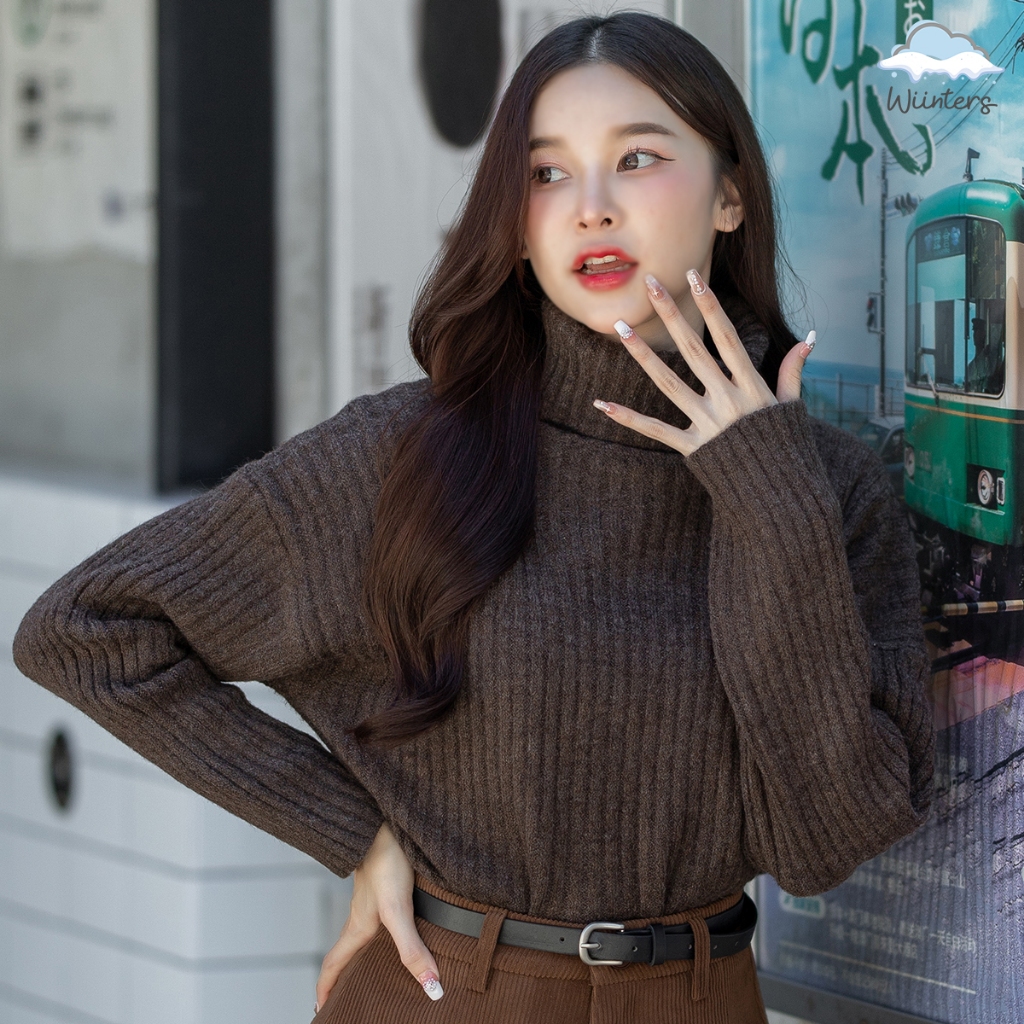 [ Mia Turtle Neck Sweater ] 3 สี I เสื้อคอเต่า เสื้อไหมพรมคอเต่า ผ้าหนานุ่ม กันหนาวได้