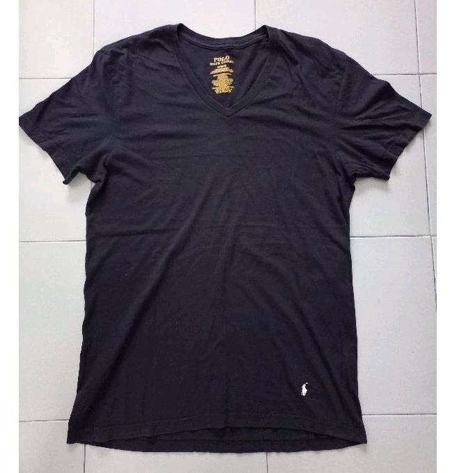 เสื้อคอวี Polo ralph lauren รุ่น bottom pony