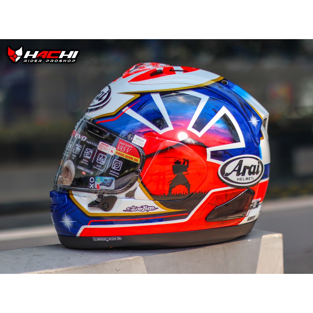ARAI RX-7V EVO - Pedrosa Spirit Blue