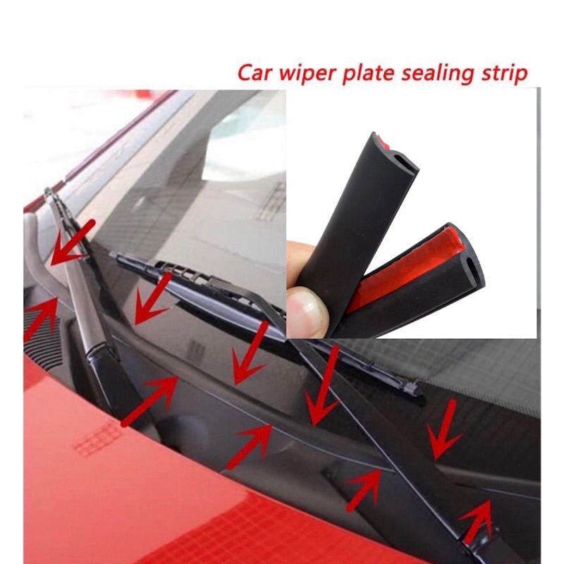 ยางรองแผงจิ้งหรีด กระจกหน้ารถ (มีกาว) ขนาด 18 มิล ยาว 2 เมตร