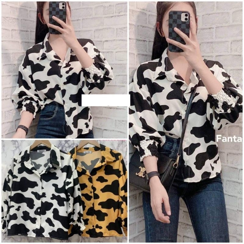 เสื้อเชิ้ตลายน้องวัว สุดน่ารัก อก 40 - 44" น้องเสืออก 40 นิ้ว