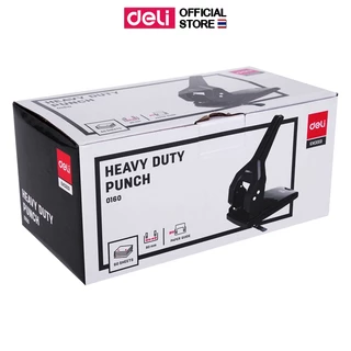 Deli 0160 Heavy Duty Punch เครื่องเจาะรูกระดาษ 60 แผ่น รุ่นประหยัดแรง ตุ๊ดตู่ เครื่องเจาะ เครื่องเจาะกระดาาษ