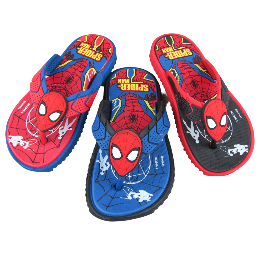 Kenta รองเท้าแตะคีบไฟล่อนเด็กผู้ชายลาย Spiderman ขนาด24-35 รุ่น SD2346-1