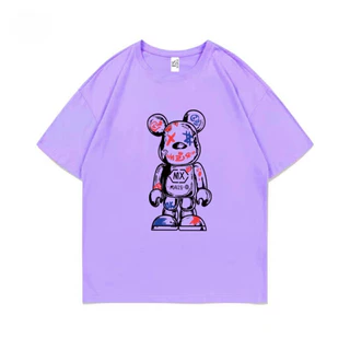 ES.SHOP28 เสื้อยืดแขนสั้นแฟชั่น oversized คอกลมผู้หญิง อเวอร์ไซส์เกาหลี ฮิปฮอป แฟชั่นวัยรุ่น วินเทจ ES12