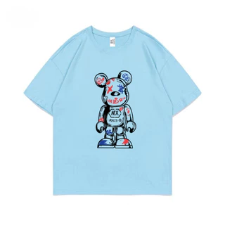 ES.SHOP28 เสื้อยืดแขนสั้นแฟชั่น oversized คอกลมผู้หญิง อเวอร์ไซส์เกาหลี ฮิปฮอป แฟชั่นวัยรุ่น วินเทจ ES12