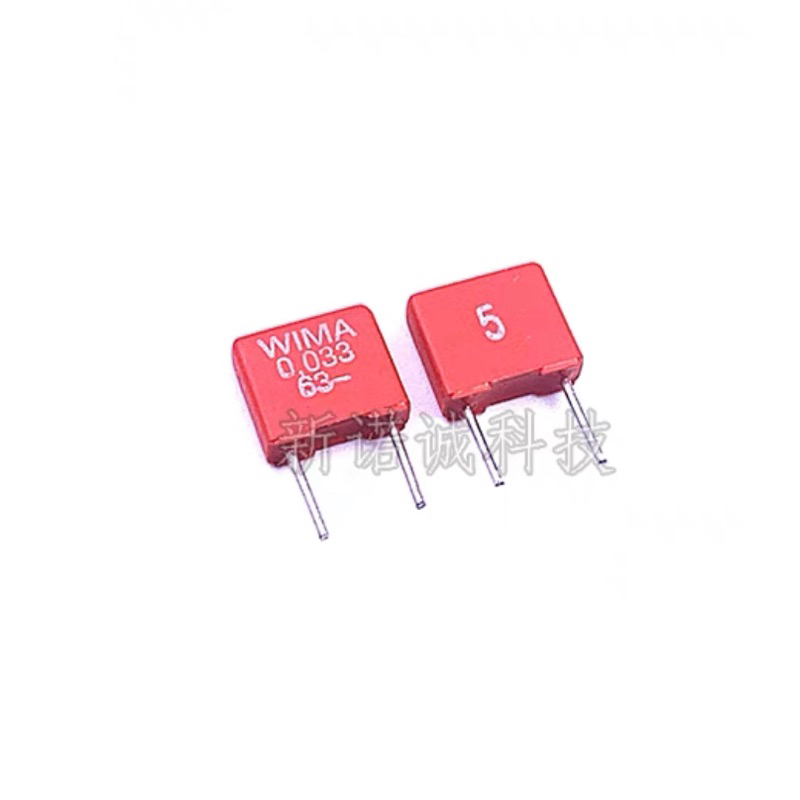 ของแท้จากโรงงาน WIMA เยอรมัน  WIMA 0.033 uf63v 63V/333/NF  เกรด ออดิโอ  ตัวเก็บประจุแบบมี  สต๊อกในไทย