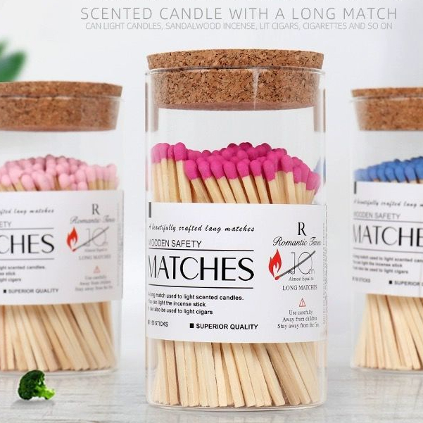 ▪ไม้ขีดไฟด้ามยาวพิเศษสำหรับจุดเทียนหอม ไม้ขีดไฟแบบพิเศษ ไม้ขีดแบบโบราณบรรจุขวดในรูปแบบขยายมูลค่าสูง