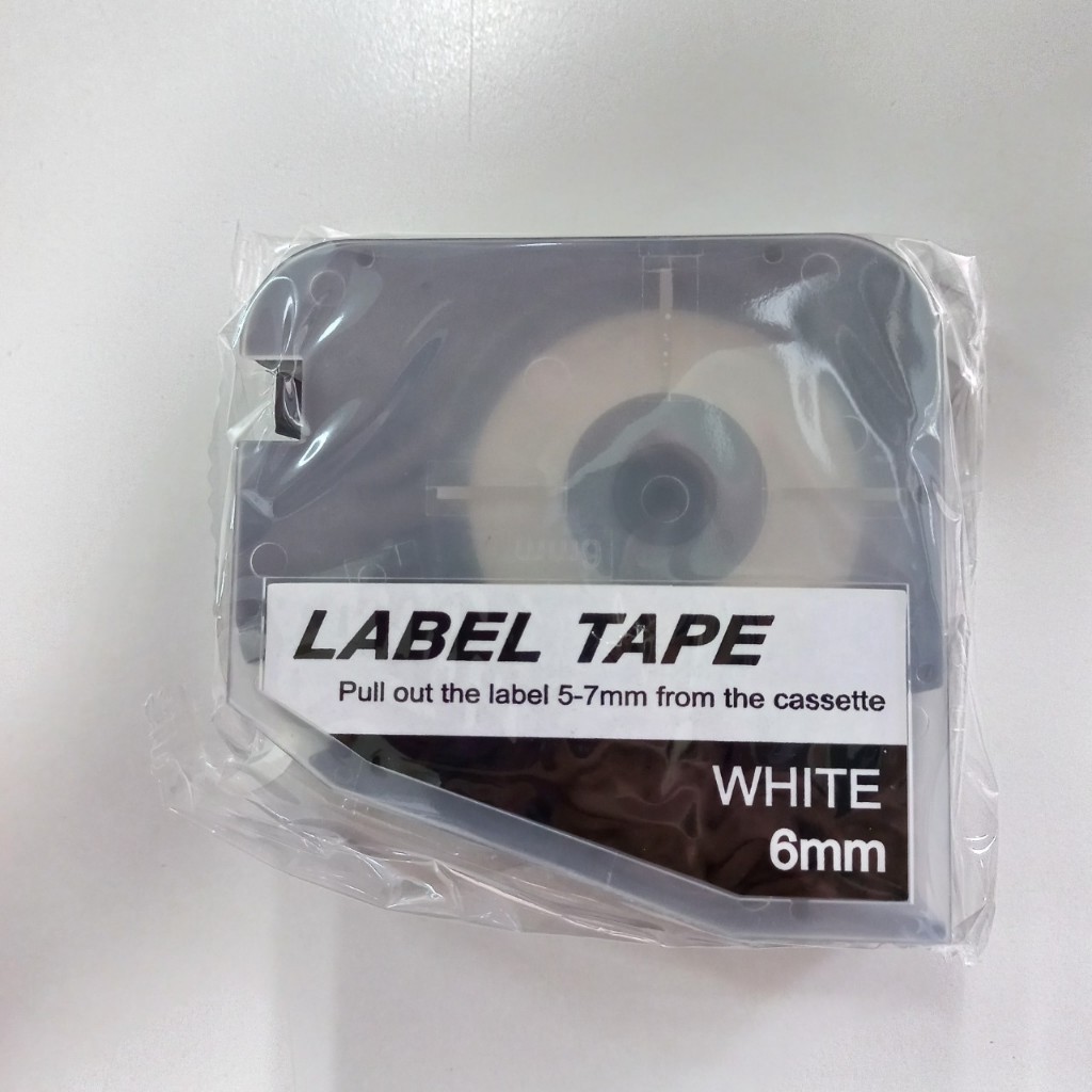 สติ๊กเกอร์ Label 6 9 12 mm. ขาว เหลือง L-mark รุ่น LK320 LM406WL LM409WL LM412WL LM409YL LM412YL lmark
