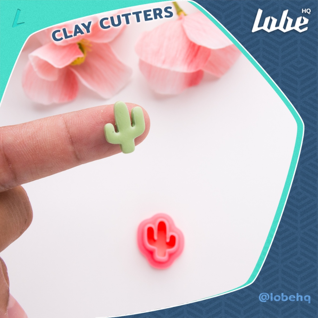 พิมพ์กดดินโพลิเมอร์รูปทรงน้องหมาปอมA/ Lobehq Pomeranian Dog Shape A Polymer Clay Cutter / Clay Mold Tools