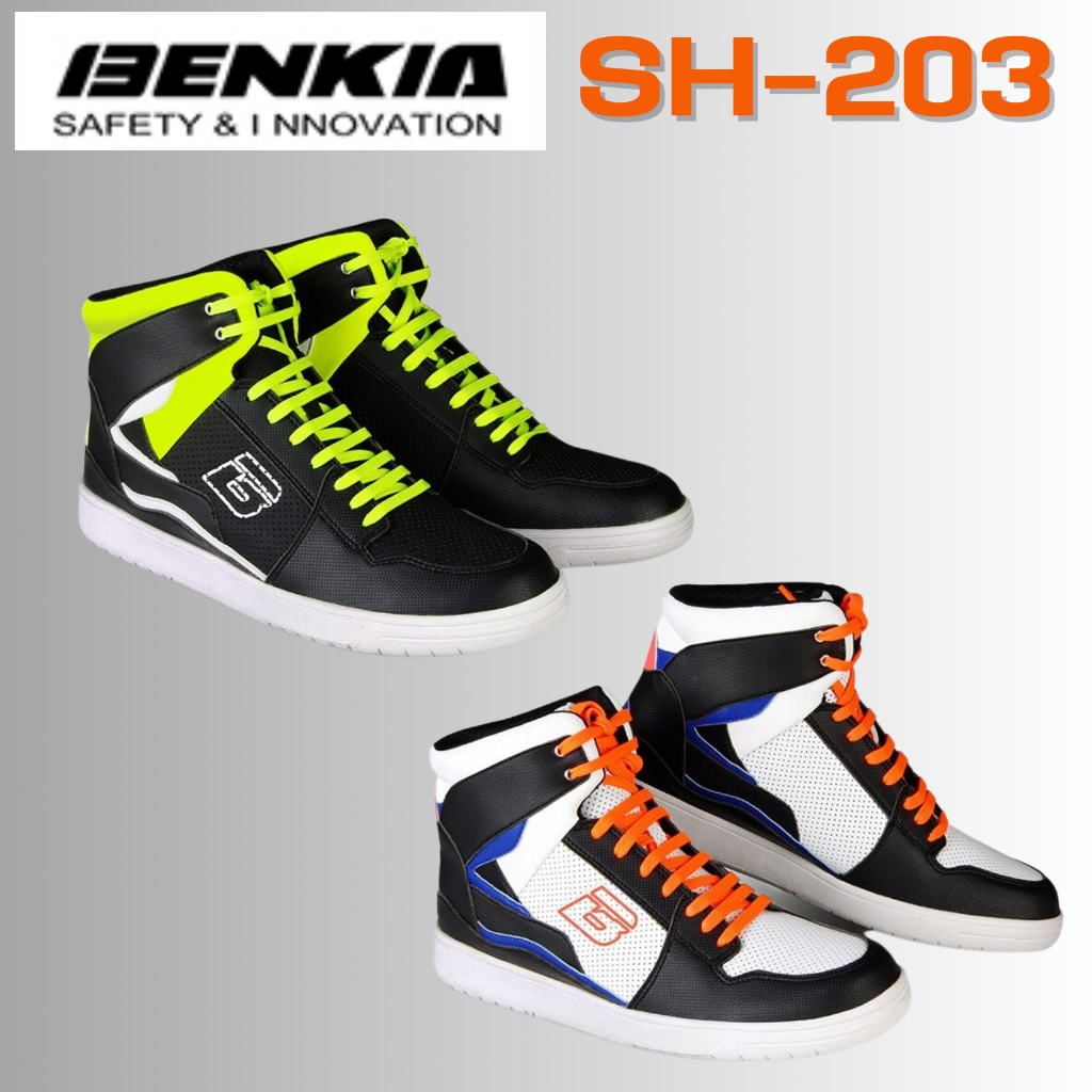 รองเท้า เซฟตี้ Benkia SH204 หนังไมโครไฟเบอร์ ระบายอากาศได้ดี