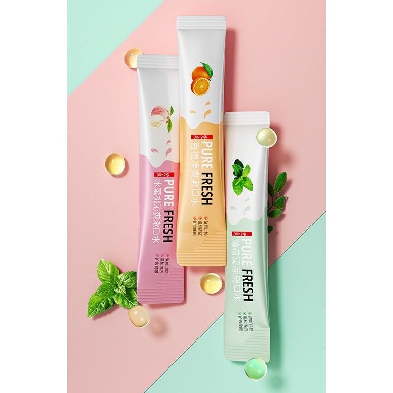 น้ำยาบ้วนปากเซ๊ท 20 ชิ้น ซองพกพา 10 ml ใช้สะดวก ไม่แสบปาก ไม่ต้องล้างปาก ระงับกลิ่นปาก ลมหายใจสดชื่น