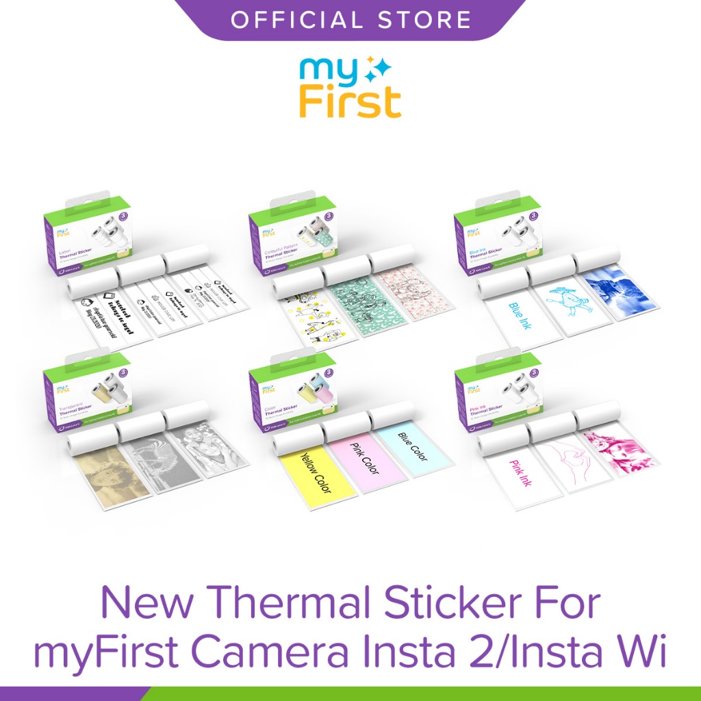 รีฟิล Thermal Paper/Stickers  for myFirst Camera Insta 2 / Insta Wi / Insta 20