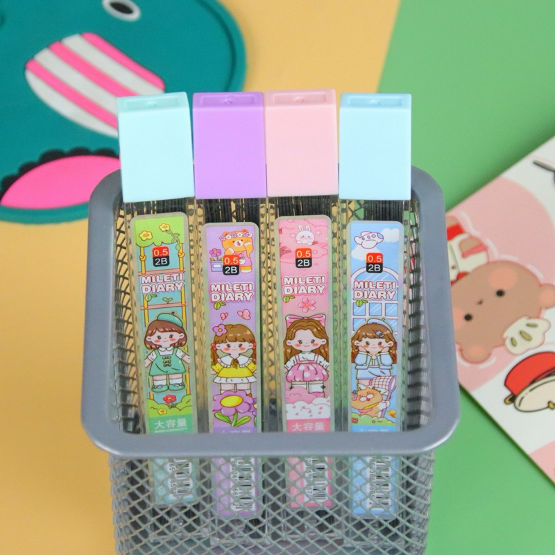 ไส้ดินสอกด 2B 0.5mm ดินสอเปลี่ยนไส้ได้ ไส้รีฟิลดินสอกด