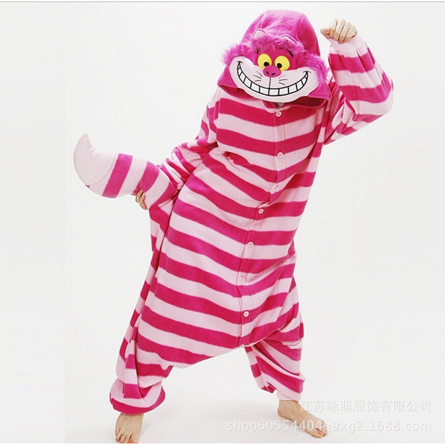 ส่งจากไทย ชุดน่ารัก Cheshire Cat แมวเชสเชียร์ ชุดคู่ คอสเพลย์ มาสคอต ชุดนอน แฟนซี