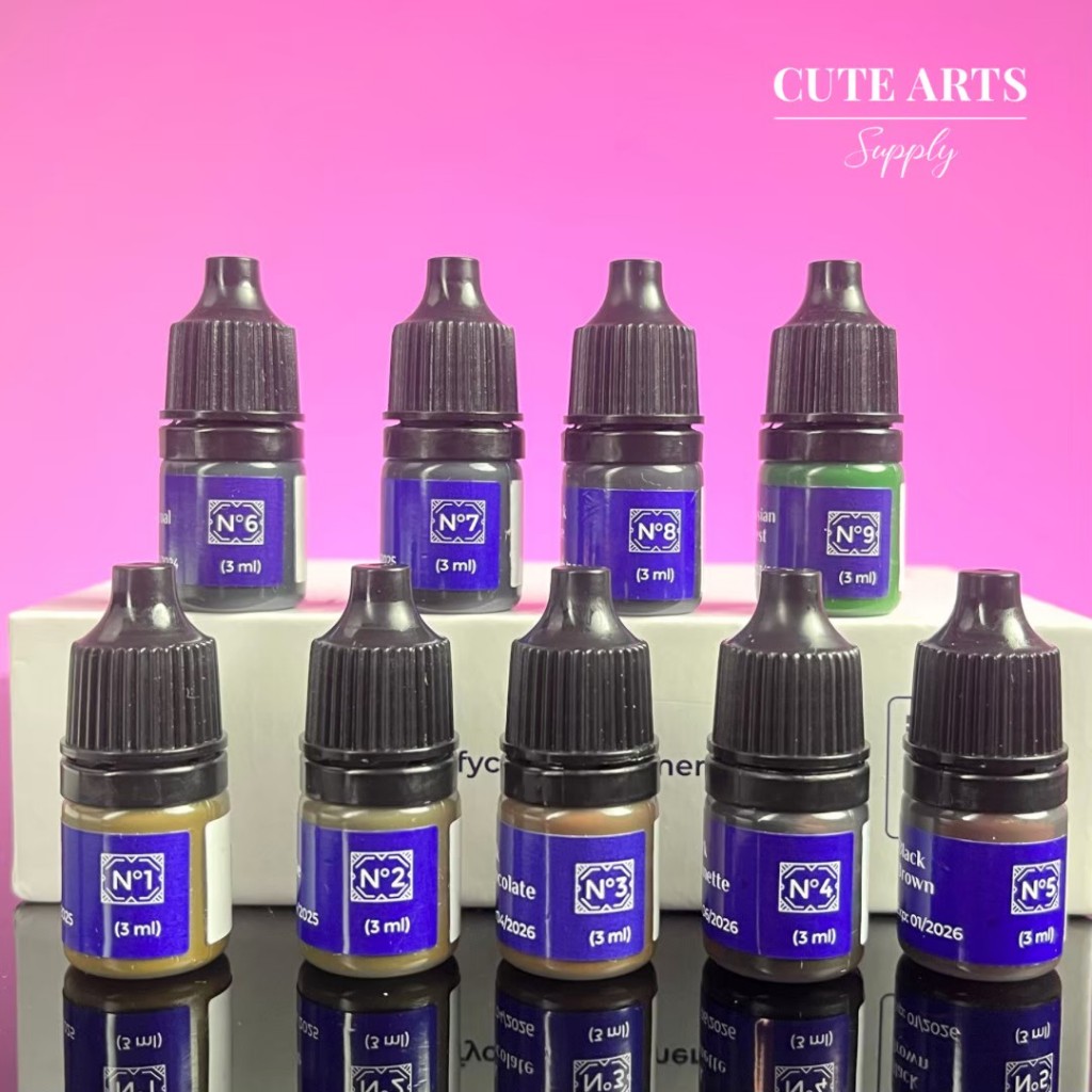 สีคิ้ว สีขอบตา ฉลากน้ำเงิน Hanafy 3ml. Eyebrow Eyes คิ้วสไลด์ คิ้วฝุ่น คิ้วออมเบรย์ อายไลเนอร์ อินไลเนอร์ Hair Stroke