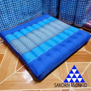 เบาะรองนั่ง ขนาด 50 x 50 x6-7 ซม. เบาะนั่งลายไทยลายขิด