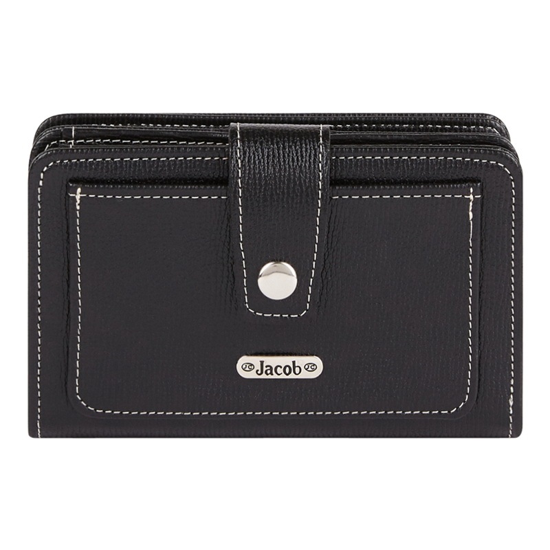 Jacob International กระเป๋าสตางค์ผู้หญิง V32173 (ดำ)